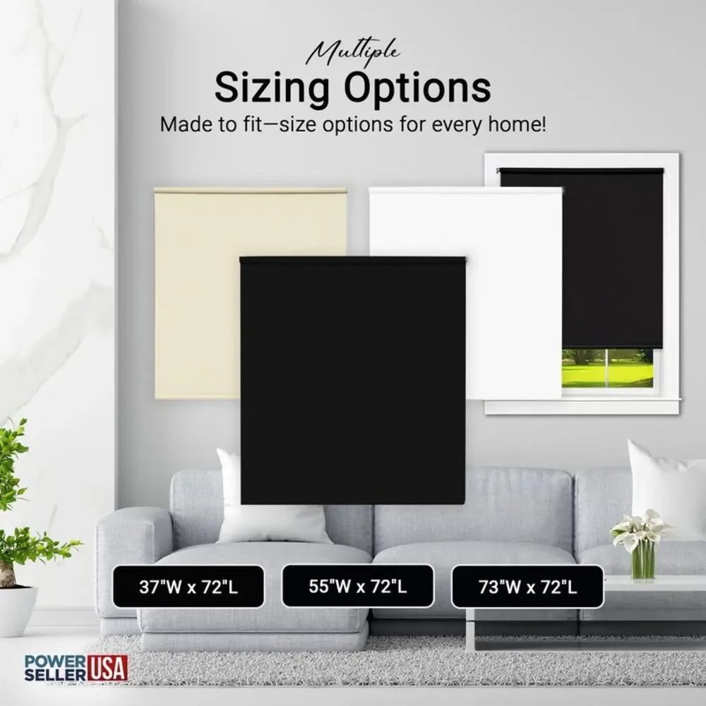 Light Filtering Cordless Window Roller Shades (55